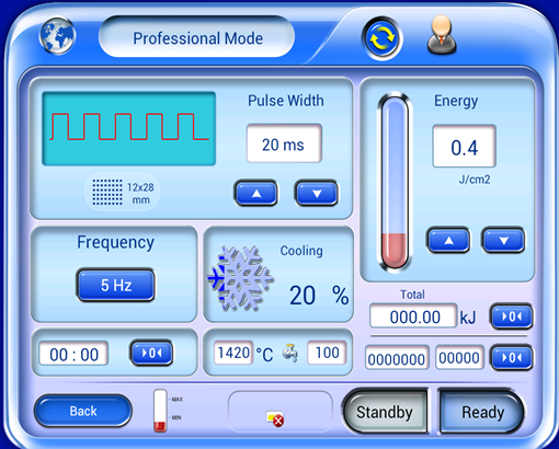 755nm diode laser equipmen Equipo láser de diodo de 755 nm.