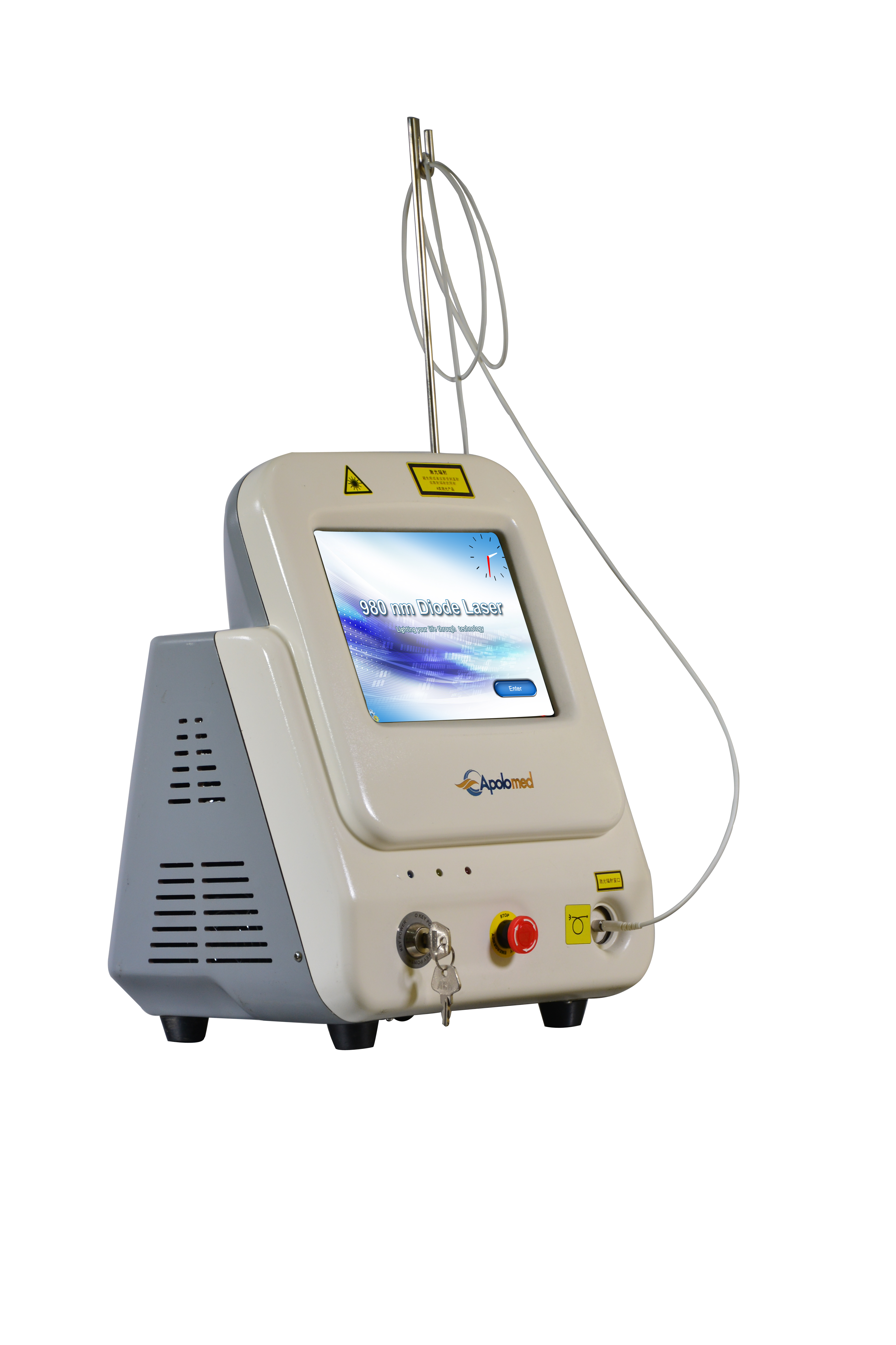 Portable Physiotherapy 980nm Diode Laser With Fiber
